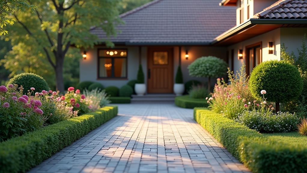 enhance driveway curb appeal