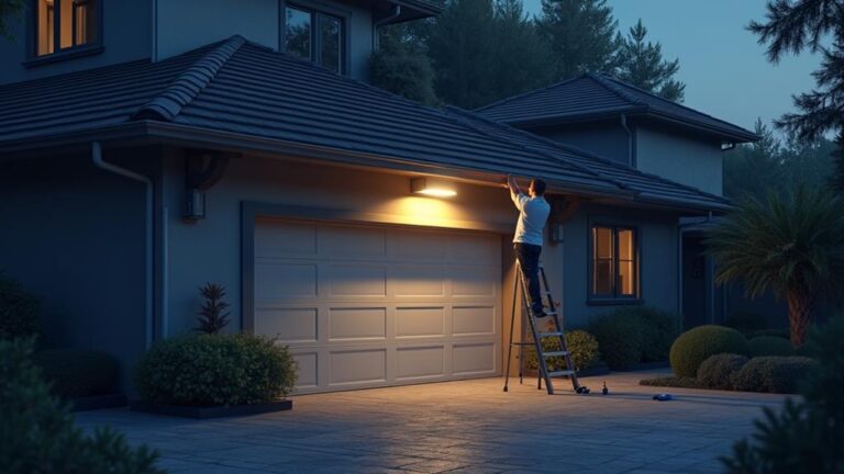 installing driveway flood light