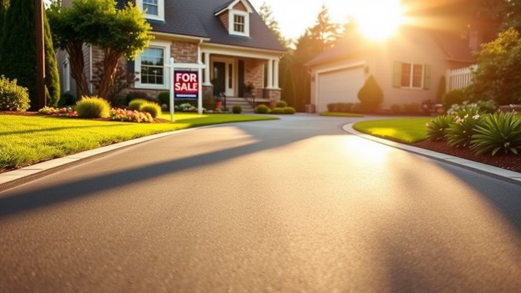 driveway enhances home appeal