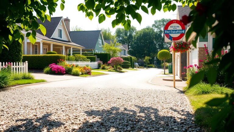 gravel driveway neighborhood legality