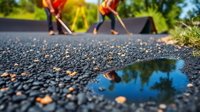 porous asphalt paving process