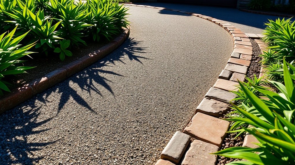 edging material affects driveways