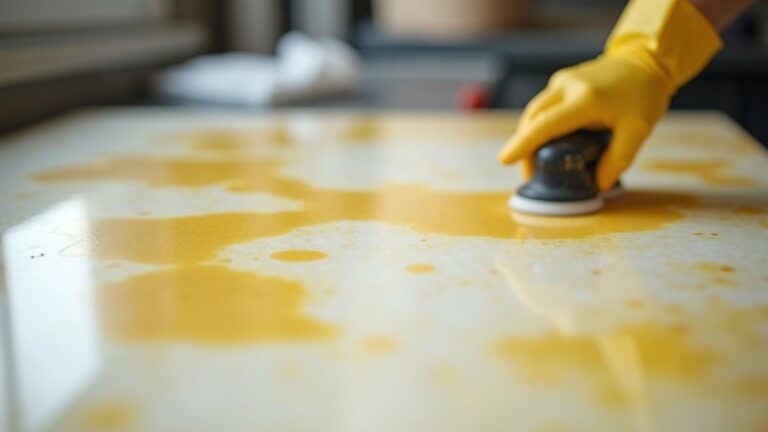 repair resin surface discoloration