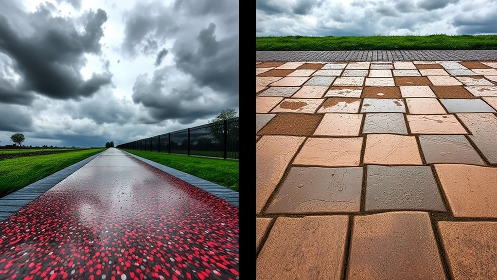 weather affects resin installation