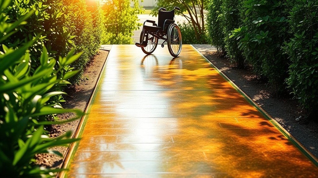 resin ramps enhance wheelchair accessibility