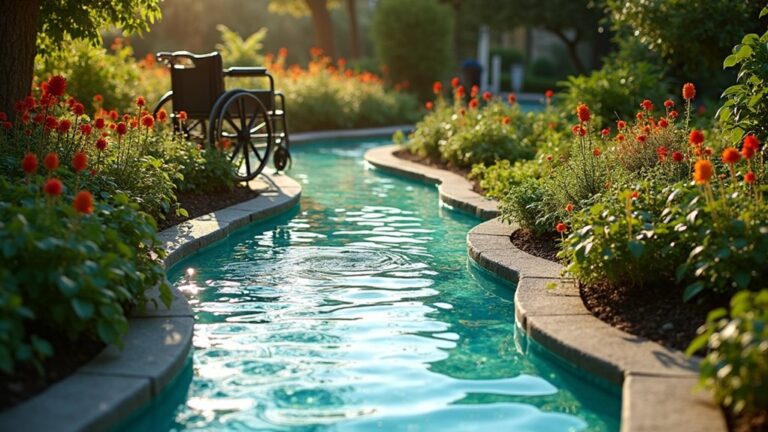 wheelchair accessible resin installation