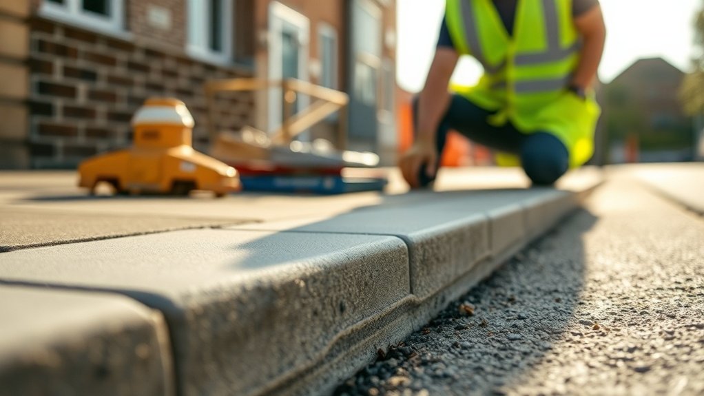 dropped kerb installation process
