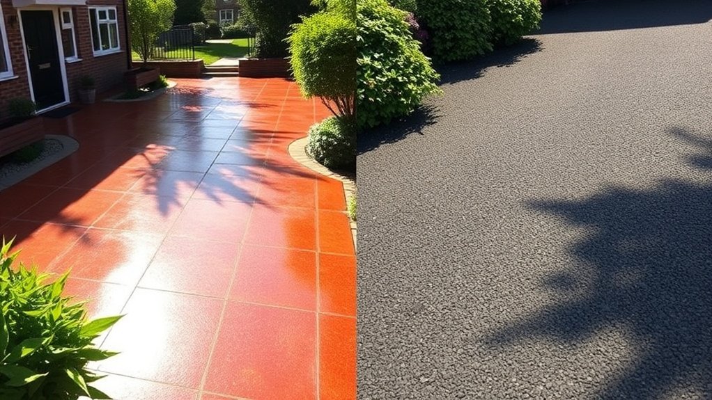 tarmac durability versus resin