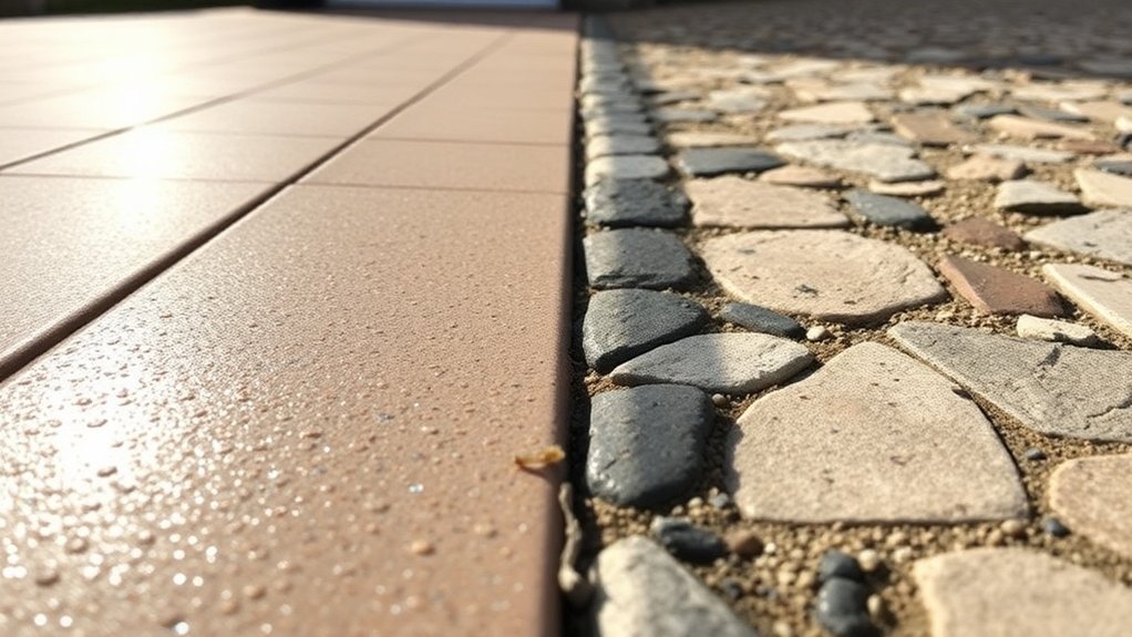 unique textured driveway surfaces