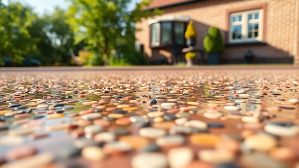 durable resin driveway composition