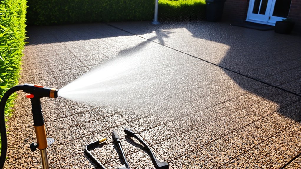 resin driveway cleaning procedure