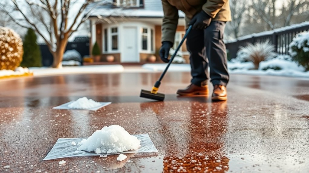 winter resin driveway maintenance