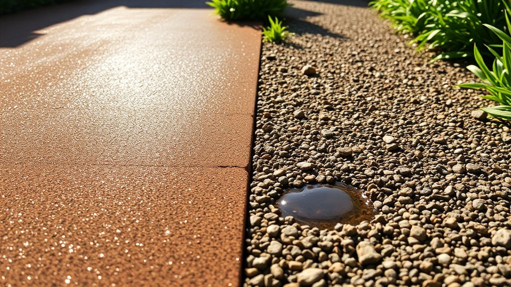 permeable vs non permeable surfaces