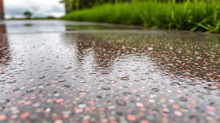 resin driveways wet slipperiness